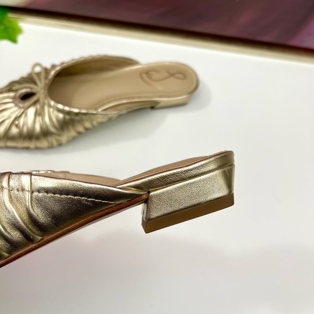 Sam Edelman Gold Mules - Picture 14 of 14